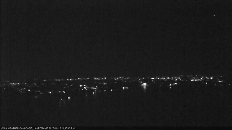 Lake Travis webcam, December 15, 2022 11:45 PM CT