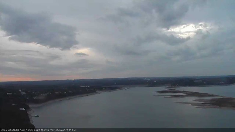 Lake Travis webcam, December 16, 2022 5:25 PM CT