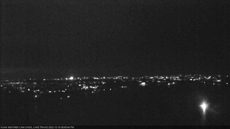 Lake Travis webcam, December 16, 2022 6:45 PM CT