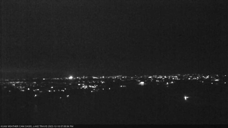 Lake Travis webcam, December 16, 2022 7:00 PM CT