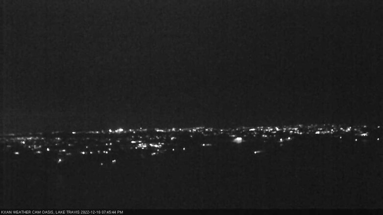 Lake Travis webcam, December 16, 2022 7:45 PM CT