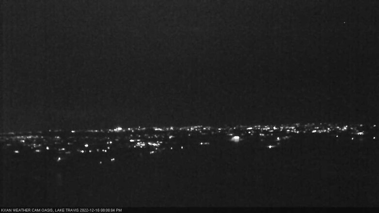 Lake Travis webcam, December 16, 2022 8:00 PM CT