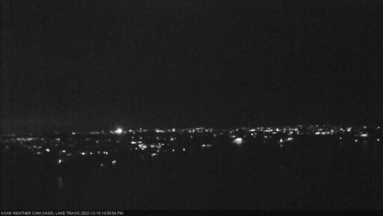 Lake Travis webcam, December 16, 2022 11:00 PM CT