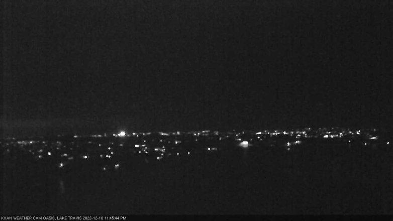 Lake Travis webcam, December 16, 2022 11:45 PM CT