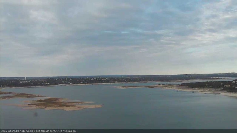 Lake Travis webcam, December 17, 2022 9:00 AM CT