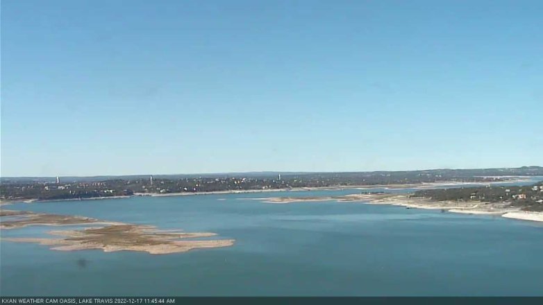Lake Travis webcam, December 17, 2022 11:45 AM CT