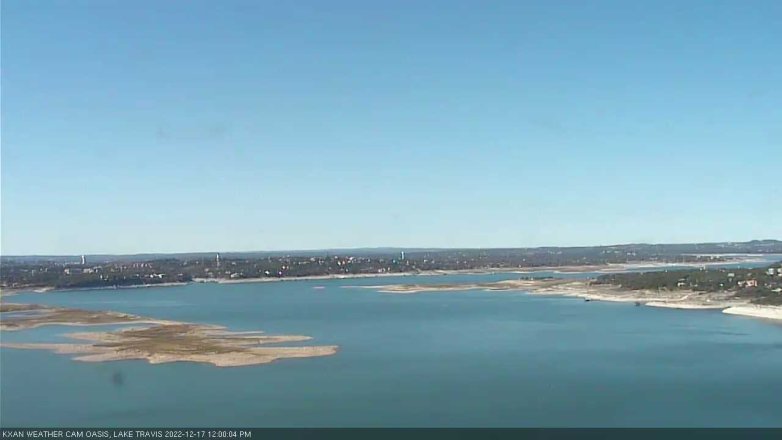 Lake Travis webcam, December 17, 2022 12:00 PM CT