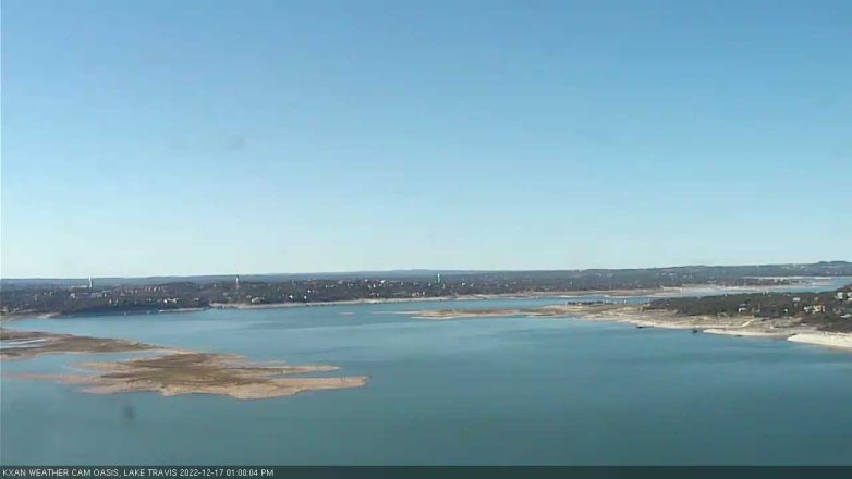 Lake Travis webcam, December 17, 2022 1:00 PM CT