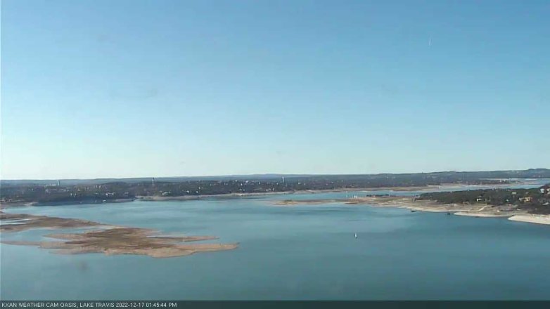 Lake Travis webcam, December 17, 2022 1:45 PM CT