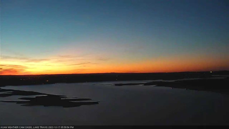 Lake Travis webcam, December 17, 2022 6:00 PM CT
