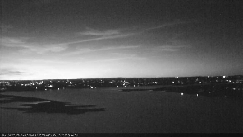 Lake Travis webcam, December 17, 2022 6:25 PM CT