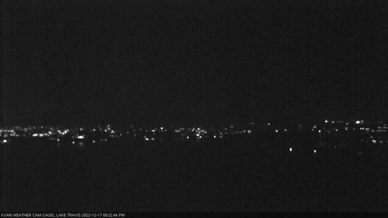 Lake Travis webcam, December 17, 2022 8:25 PM CT