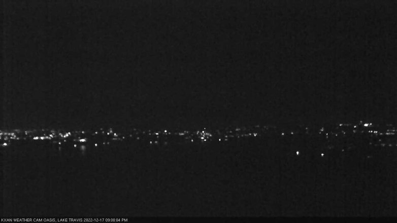 Lake Travis webcam, December 17, 2022 9:00 PM CT