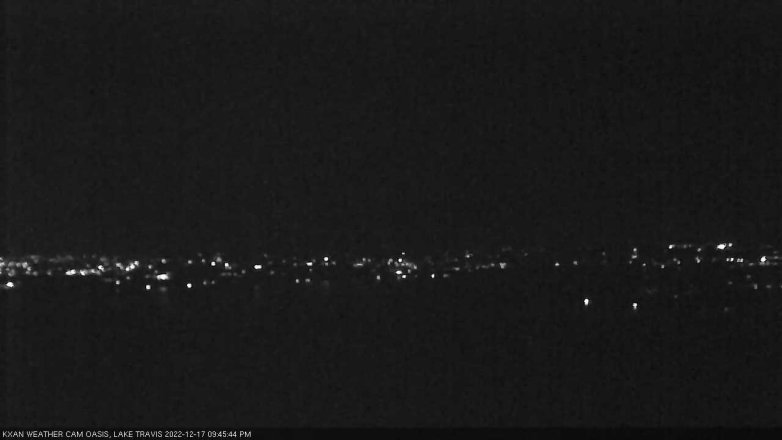 Lake Travis webcam, December 17, 2022 9:45 PM CT