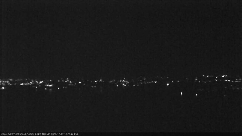 Lake Travis webcam, December 17, 2022 10:25 PM CT