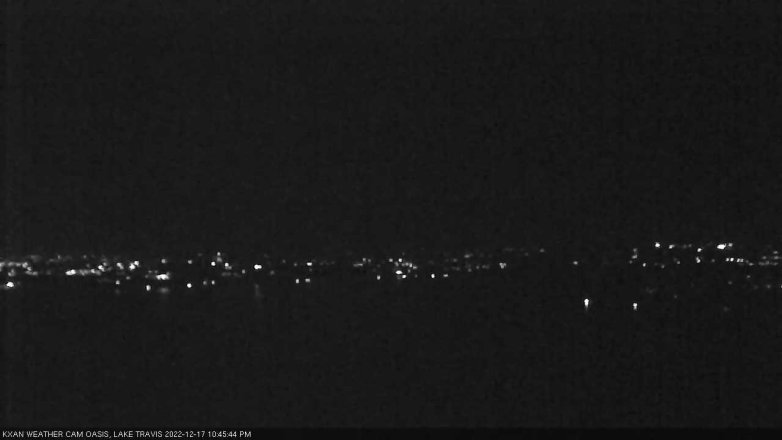 Lake Travis webcam, December 17, 2022 10:45 PM CT