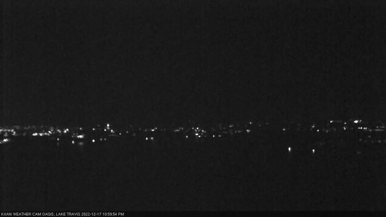 Lake Travis webcam, December 17, 2022 11:00 PM CT