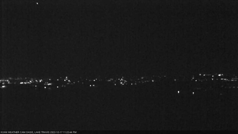 Lake Travis webcam, December 17, 2022 11:25 PM CT