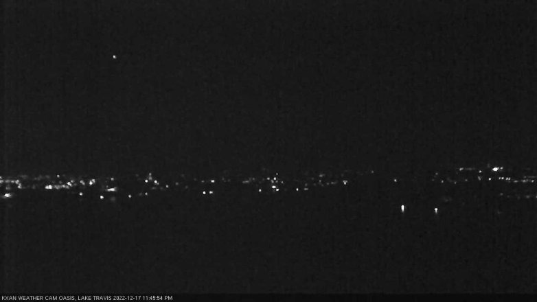 Lake Travis webcam, December 17, 2022 11:45 PM CT