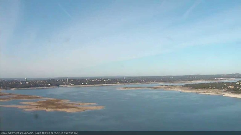 Lake Travis webcam, December 18, 2022 9:25 AM CT