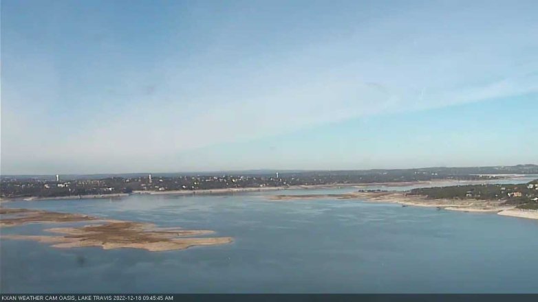 Lake Travis webcam, December 18, 2022 9:45 AM CT