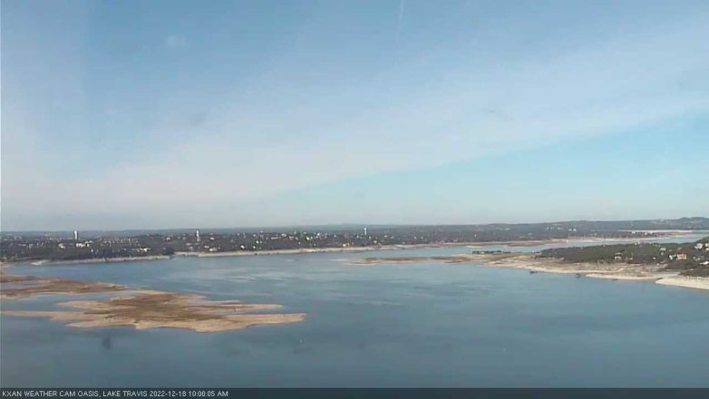 Lake Travis webcam, December 18, 2022 10:00 AM CT