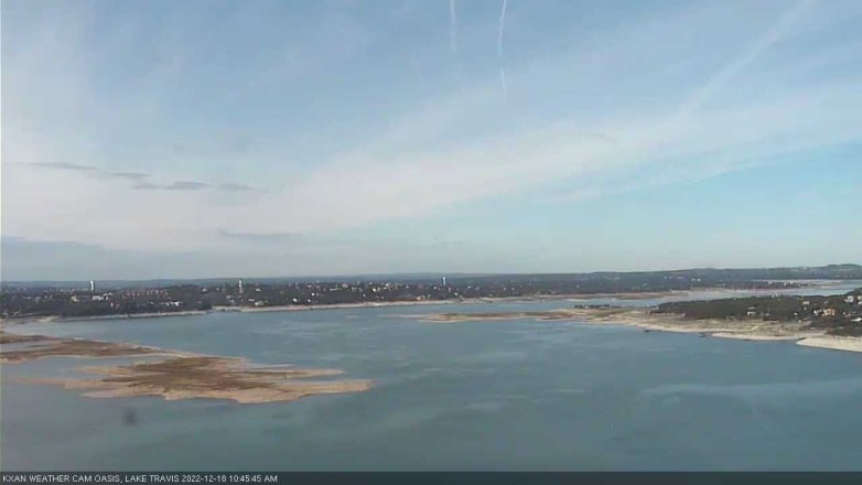 Lake Travis webcam, December 18, 2022 10:45 AM CT