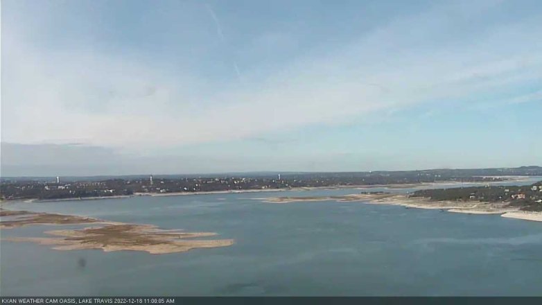 Lake Travis webcam, December 18, 2022 11:00 AM CT