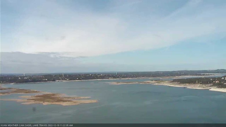 Lake Travis webcam, December 18, 2022 11:25 AM CT