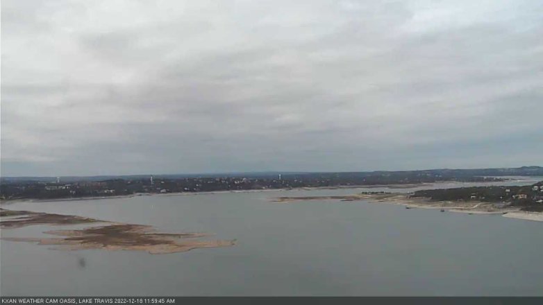 Lake Travis webcam, December 18, 2022 12:00 PM CT