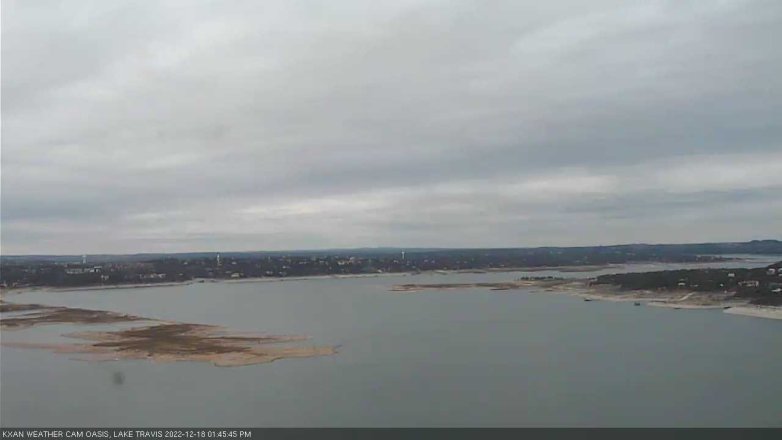 Lake Travis webcam, December 18, 2022 1:45 PM CT