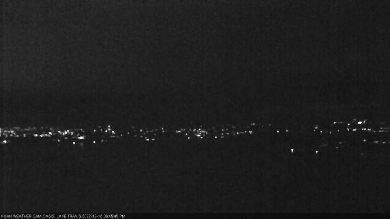 Lake Travis webcam, December 18, 2022 6:45 PM CT
