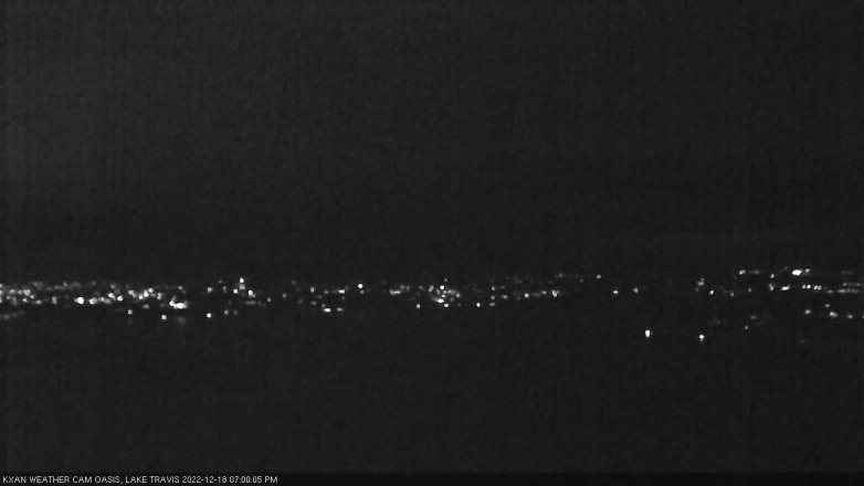 Lake Travis webcam, December 18, 2022 7:00 PM CT