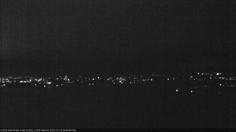 Lake Travis webcam, December 18, 2022 9:00 PM CT