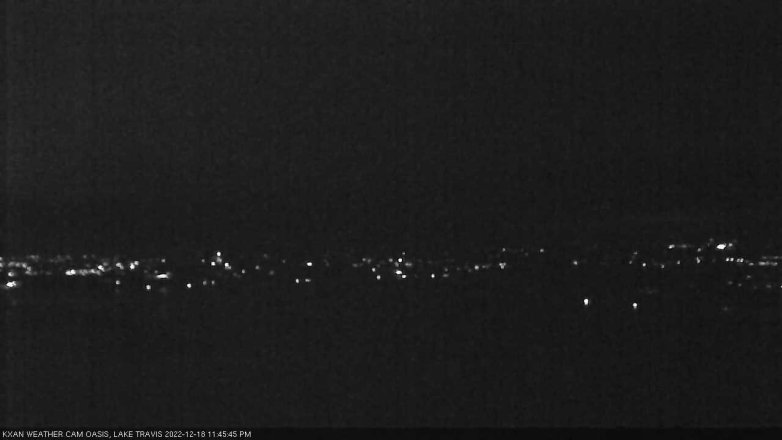 Lake Travis webcam, December 18, 2022 11:45 PM CT
