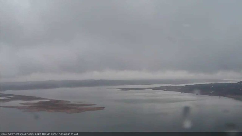 Lake Travis webcam, December 19, 2022 9:00 AM CT