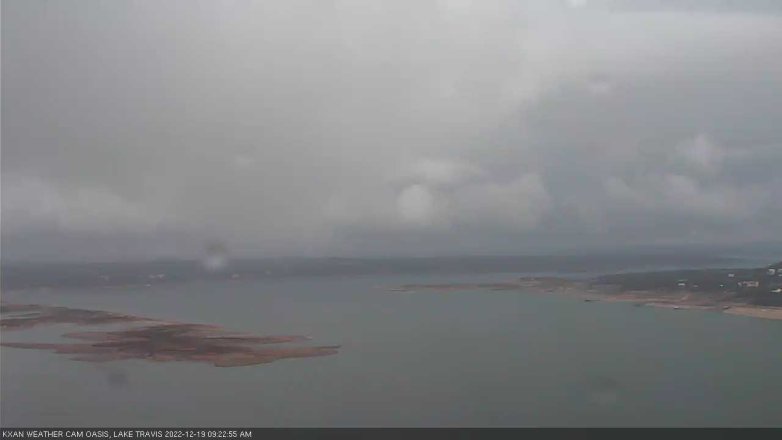 Lake Travis webcam, December 19, 2022 9:25 AM CT