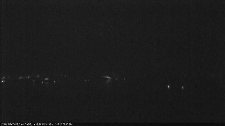 Lake Travis webcam, December 19, 2022 11:00 PM CT