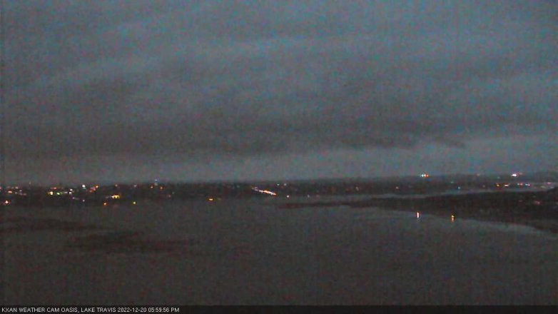 Lake Travis webcam, December 20, 2022 6:00 PM CT