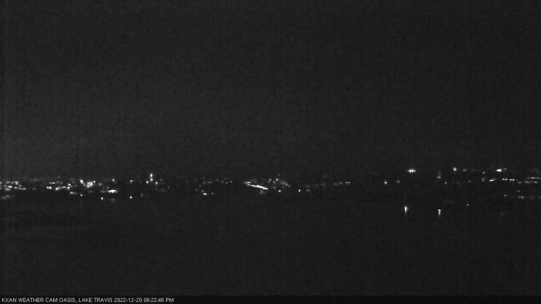 Lake Travis webcam, December 20, 2022 6:25 PM CT
