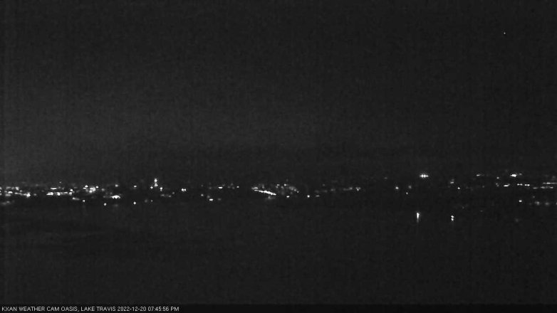 Lake Travis webcam, December 20, 2022 7:45 PM CT