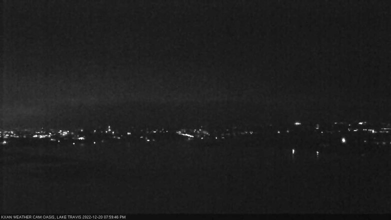 Lake Travis webcam, December 20, 2022 8:00 PM CT