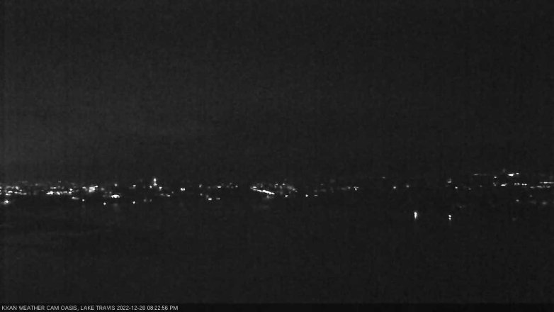 Lake Travis webcam, December 20, 2022 8:25 PM CT