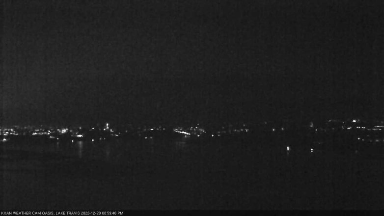 Lake Travis webcam, December 20, 2022 9:00 PM CT