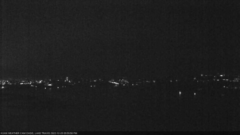 Lake Travis webcam, December 20, 2022 10:00 PM CT