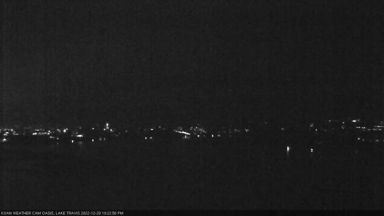 Lake Travis webcam, December 20, 2022 10:25 PM CT