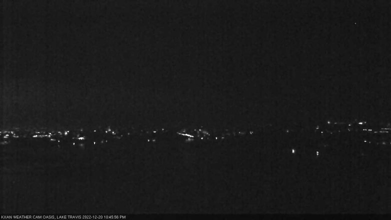 Lake Travis webcam, December 20, 2022 10:45 PM CT