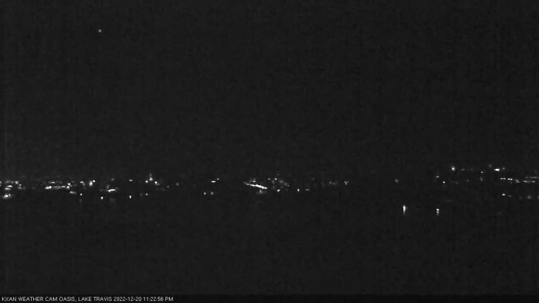 Lake Travis webcam, December 20, 2022 11:25 PM CT