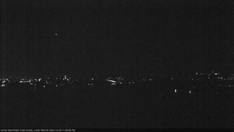 Lake Travis webcam, December 20, 2022 11:45 PM CT
