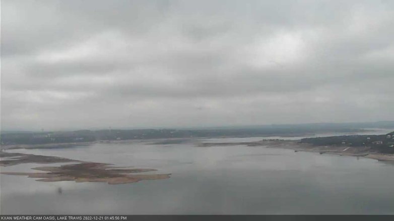 Lake Travis webcam, December 21, 2022 1:45 PM CT